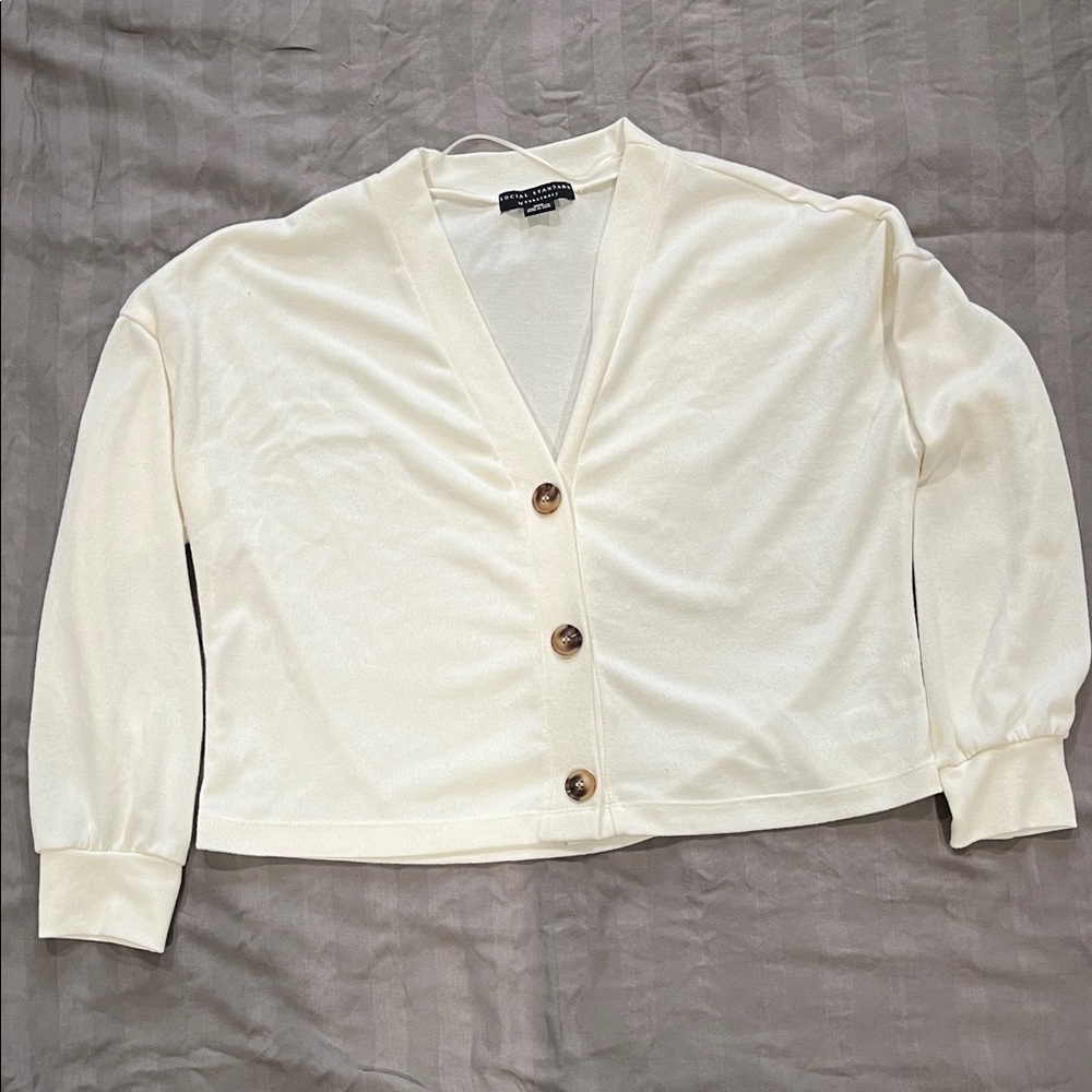 Social Standard by Sanctuary white cardigan NWOT